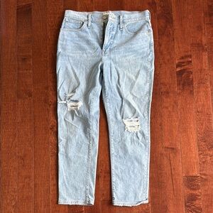 Light Blue Distressed Jeans